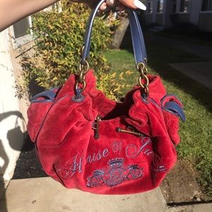 RED AND NAVY BLUE JUICY COUTURE PURSE ❤️✨
